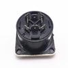 Metal 8-Core Square Seat with Panel Card Faucet Ohm 8-Core Audio Power Amp Connector Female