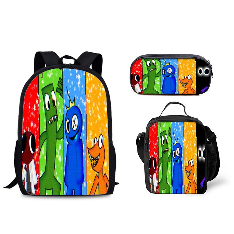 Regenbogen Freunde Rucksack Mit Kühlakku Brotdose Und Federmäppchen Für Den Täglichen Gebrauch