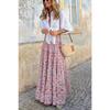 Summer Women's Skirt Printed Bohemian Beach Skirt Oversized Swing Half-body Skirt