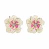Exquisite Exaggerated Colorful Oil Drop Large Flowers Earrings for Women Ladies Personality Temperament Earrings Jewelry Gifts