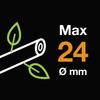 Fiskars Pulsating Rotating Garden Sprinkler for Watering Grass 500M2