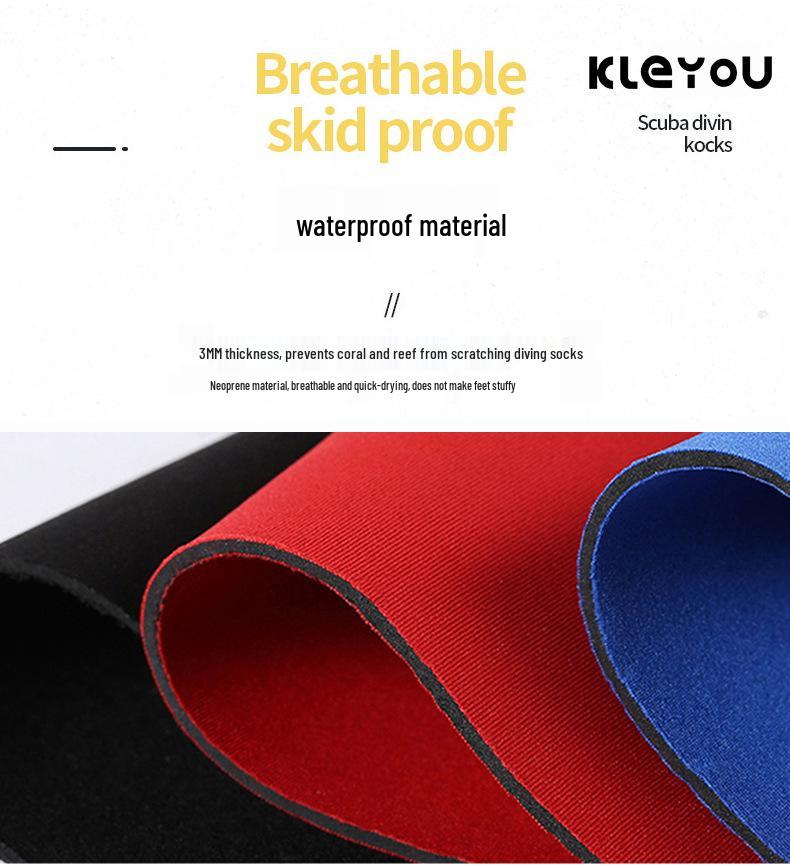 3MM Non-Slip Diving Socks - Waterproof, Warm, Long Tube Beach Socks for Men and Women