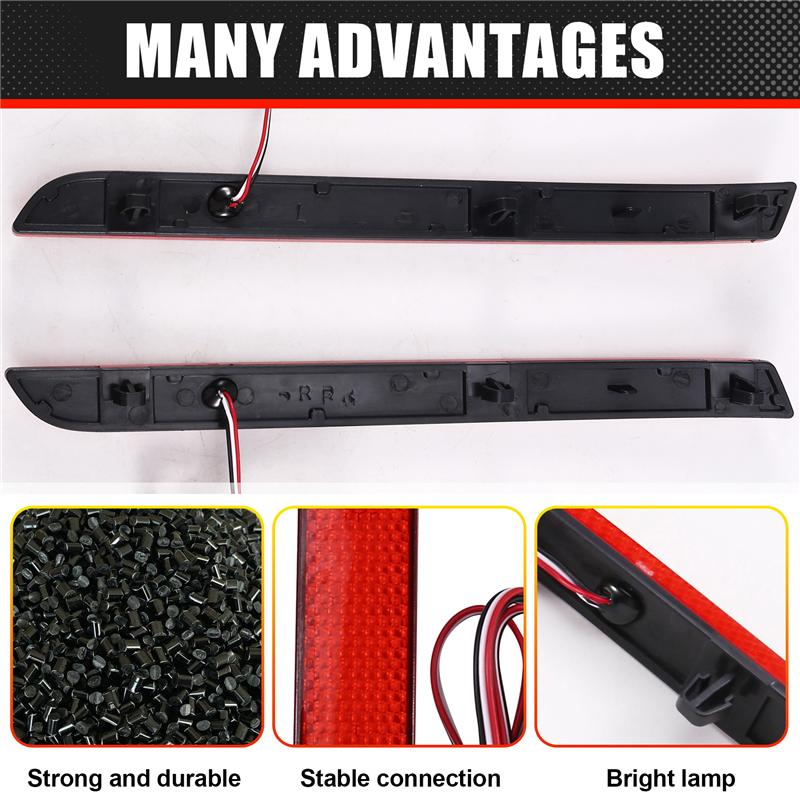 A03Z-LED Rear Bumper Reflector Light Tail Signal Lamp For  Transporter T5 2012 -2016 Caravelle Multivan