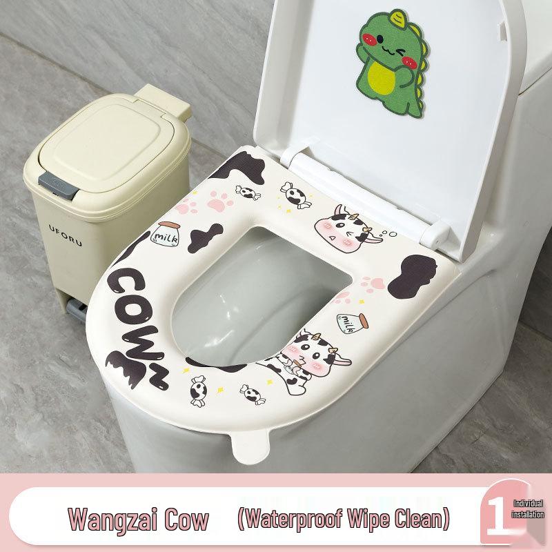 Newcomer Waterproof Toilet Seat Cushion - Universal Fit, All Seasons, Cute Design