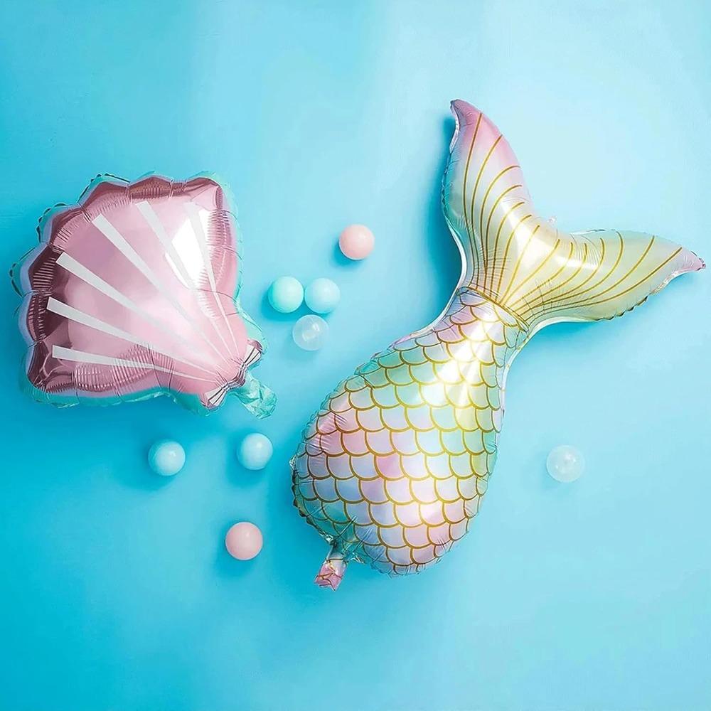 7 Stück 32 Zoll Zahlen Arielle Partyballons für 1. bis 9. Geburtstagsparty