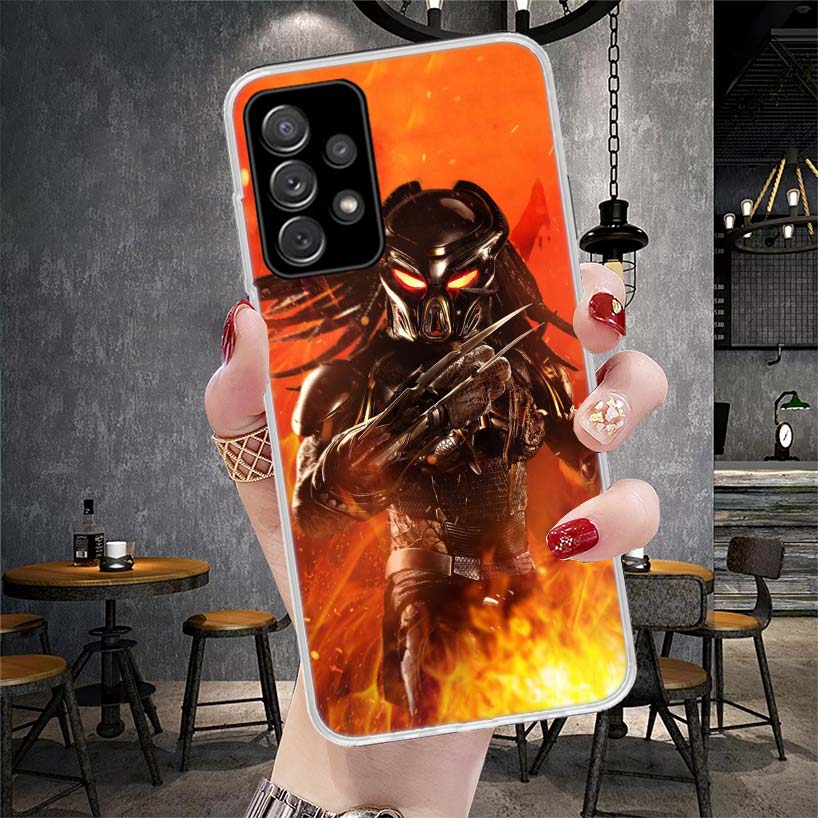 Alien Vs Predator Painted Soft Phone Case For Samsung Galaxy A13 A14 A15 A16 A17 A53 A54 A55 A56 A57 A33 A34 A35 A36 A37 A23 A24
