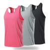 (55-100KG) Men's Breathable Quick Dry Running Sports T-shaped Tank Tops