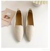 Shallow mouth comfort women shoes Fashion Slip on Lightweight breathable flats Women Soft Bottom Pointed Toe Boat Shoes