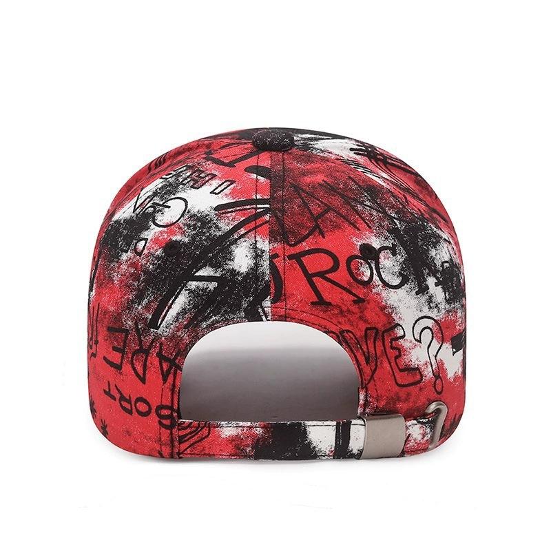 Fashion Cotton Hat Men's Graffiti Outdoor Women's Hat Trend Baseball Cap Casual Cap Personality Letter Hip Hop