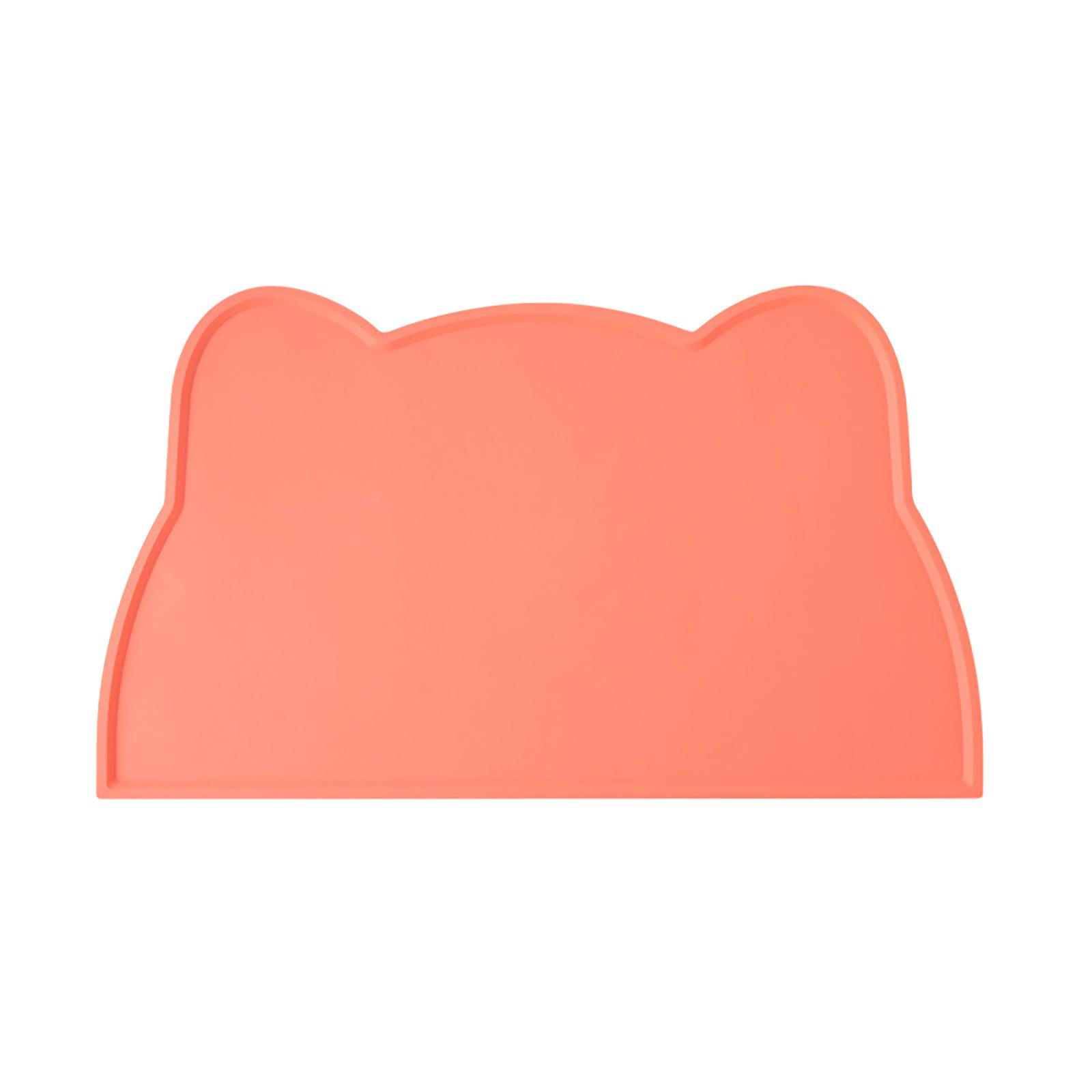 

Food-grade Silicone Pet And Dog Placemat, Universally Compatible With Pet Head Shaped, Easy To Clean, Spill-proof One Size помаранчевий