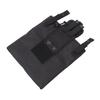 Dump Drop Pouch Multifunctional Nylon Portable Folding Recycling Bag Waist Hanging Recycling Bag for Outdoor Black