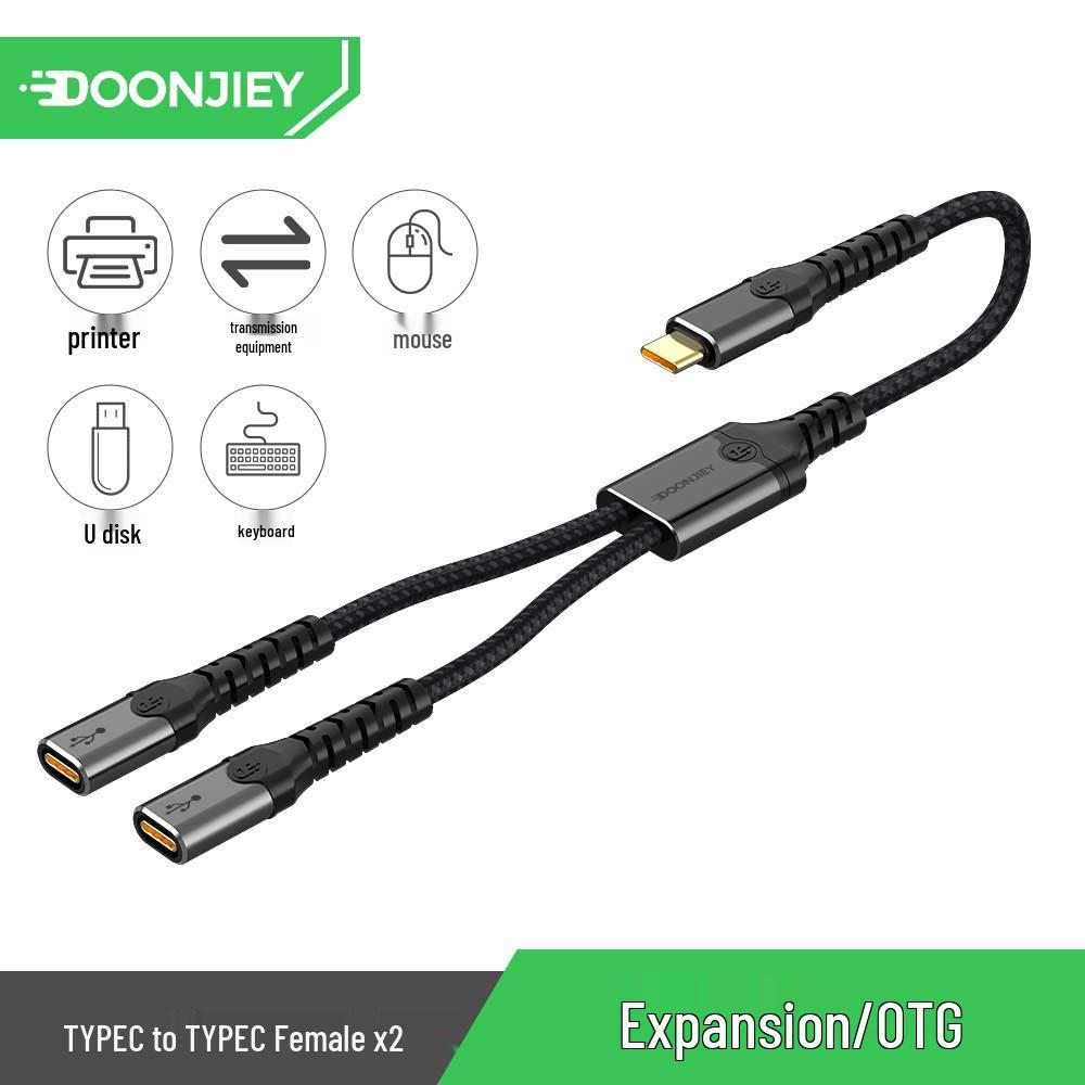 

Multi-Functional USB-C Docking Station: 1-to-3 Extender, Charger, Splitter, Converter, Connector