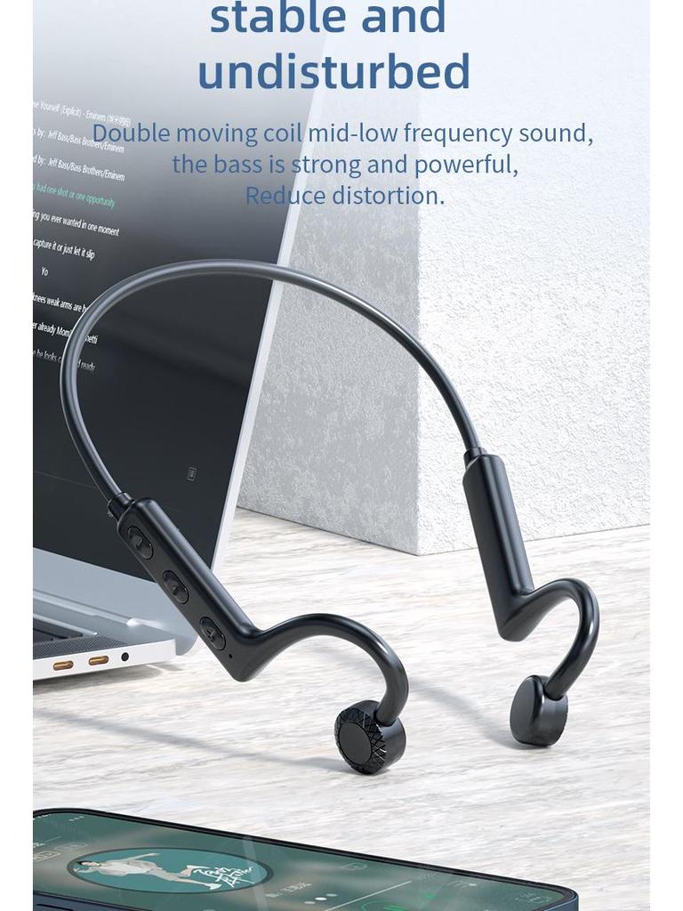 KS19 Concept Bone Conduction Wireless Bluetooth Headphones (Over-Ear In-Earless)