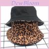 Trendy Leopard Print Fisherman Hat With Wide Brim For Spring Outdoor Sun Protection