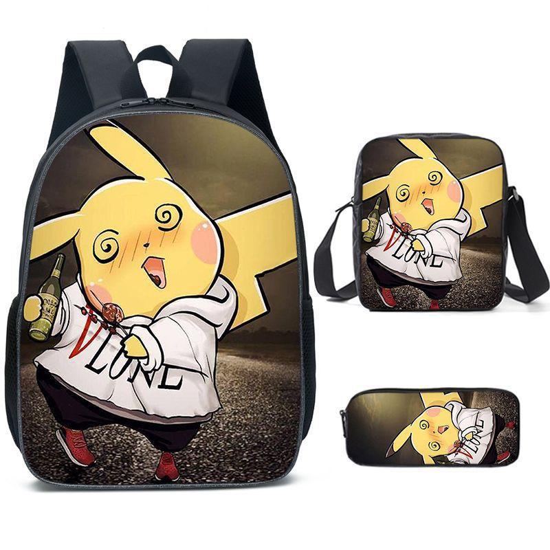 Primary And Secondary School Students Schoolbag Cartoon Backpack Breathable And Wear-Resistant Children'S Backpack Satchel Pencil Bag Set