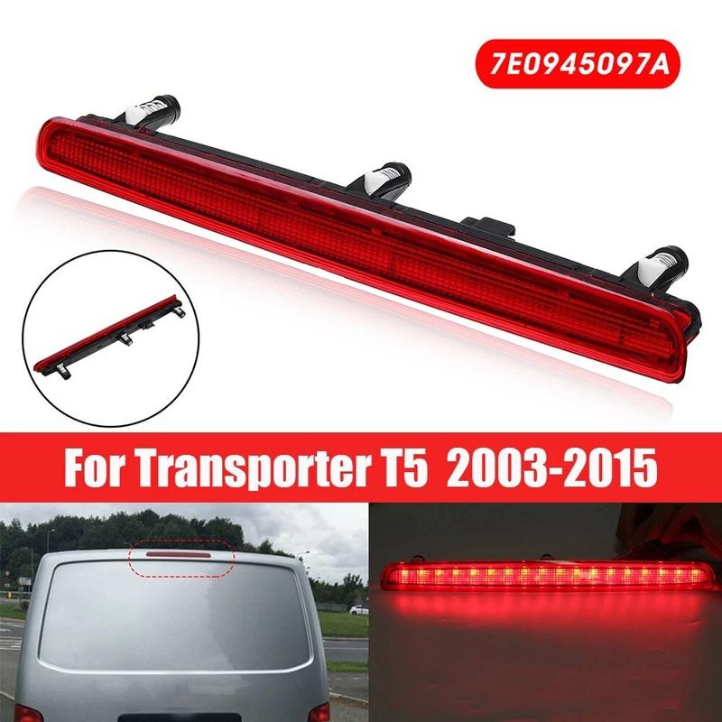 1pc Rear Lamp Red Lens 18 SMD LED High Level Brake Stop Light 7E0945097A For VW T5 TRANSPORTER / MULTIVAN / CARAVELLE 2003-2015