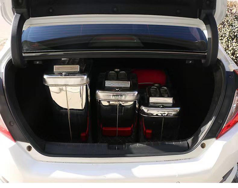 Portable 304 Stainless Steel Fuel Can - 30L/25L, Thickened for Oil, Gasoline, Diesel, Car Spare Tank