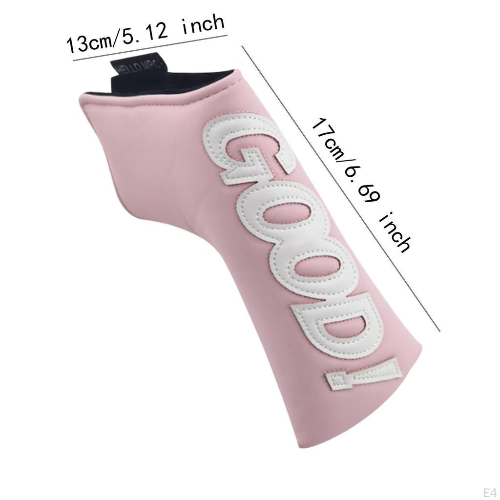Golf Blade Putter Head Cover Schläger Schutzhülle Modische Plüschfutter-Wrap Sleeve für