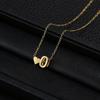 Trendy Heart-Shaped Alphabet Pendant Necklace