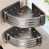 Baihan Punch-Free Suction Cup Bathroom Corner Shelf