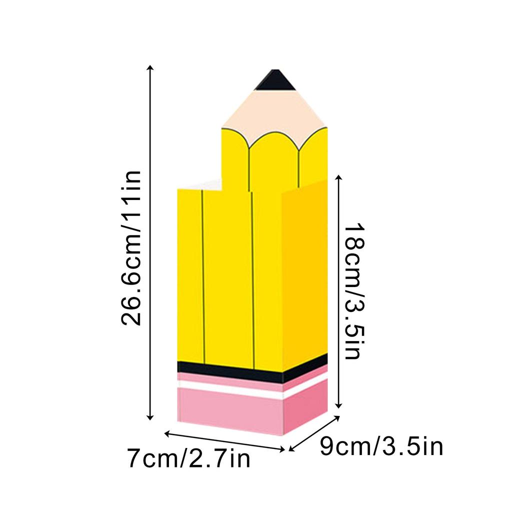 24 Stück Back To School Bleistift Süßigkeitenboxen Popcornhalter Lehrer Geschenktaschen Süßigkeitenboxen Partygeschenke Willkommen Zurück In Der Schule Leckerli