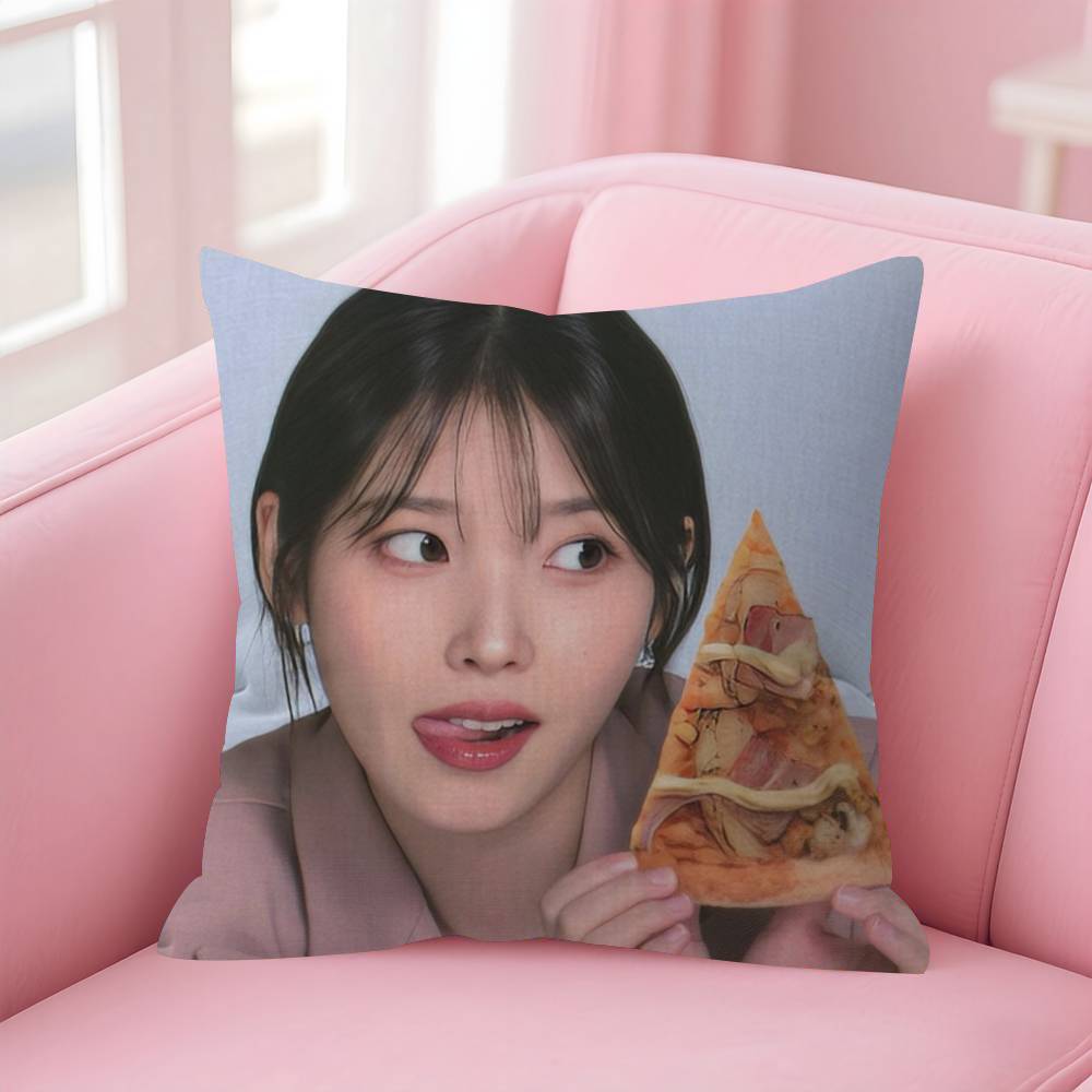Pillowcase Toon Gift Cushion Cover Bedroom Home Sofa Chair Seat Decor Pillow Case Korean Singer Lee Ji Eun Iu