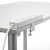 Sanwa Supply Desk Mounting Width Clamp, Silver, 10-40mm, TAP-F37CLAMP