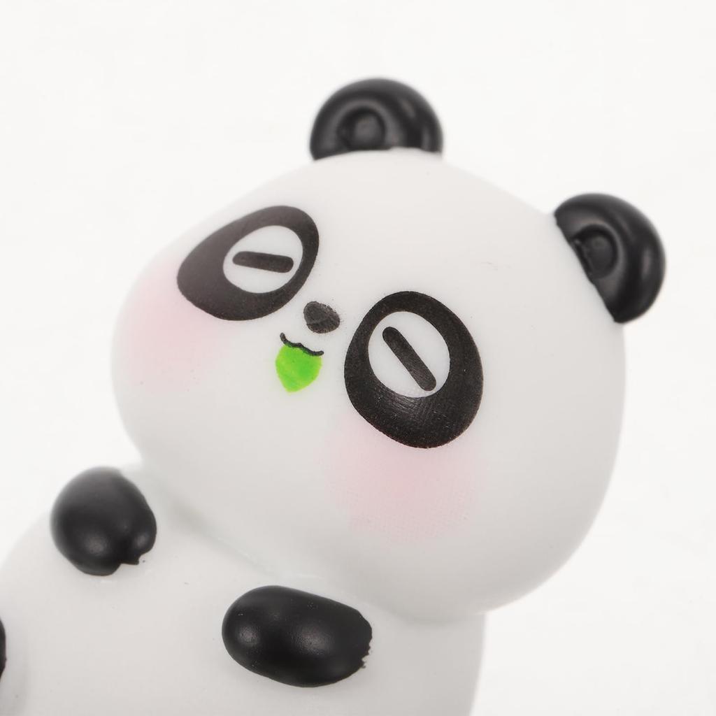 Veemoon Car Figurine Panda Cute Stylish Interior Dashboard Decoration Car Decoration Mini Tabletop Set of 6