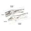 Locking Pliers Adjustable Wear Resistant Flat Head Vise Locking Grip Pliers Multifunction Welding Clamps Hand Tools