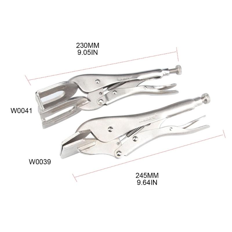 Locking Pliers Adjustable Wear Resistant Flat Head Vise Locking Grip Pliers Multifunction Welding Clamps Hand Tools