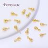 11x5mm 18K Gold Plated Drop Pendants For Jewelry,Brass with Zircon Charms For Bracelets Making Accessories,DIY Earrings Findings