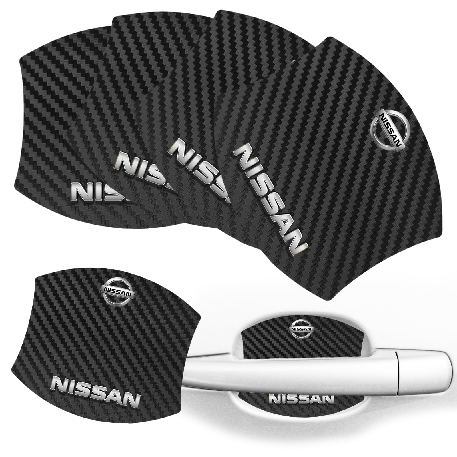 

MANASU Защита дверной ручки, Для автомобилей, Магнитная, Защита от царапин, Универсальный тип, Защита автомобиля, Карбоновая дверь