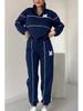 2024 Autumn/Winter Letter Sweatshirt & Long Pants Sport Set