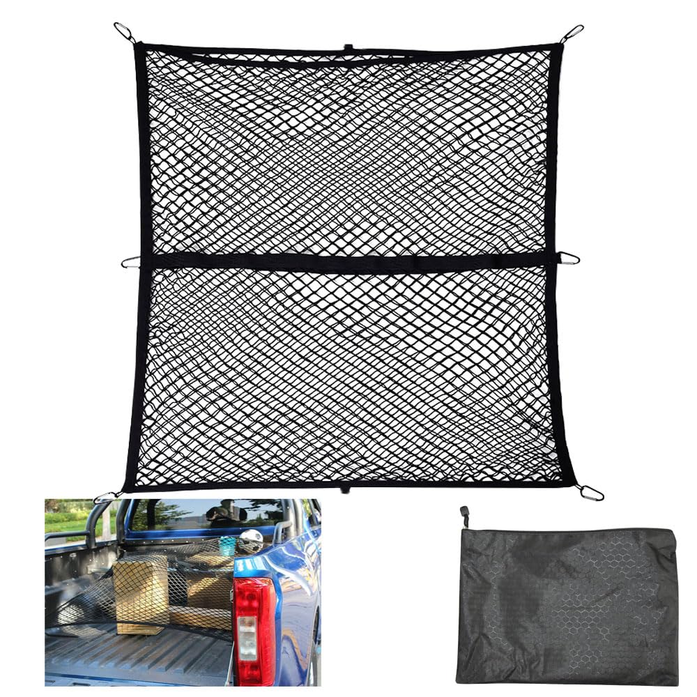 

Эластичная защита груза, легко увидеть, просто зацепите ее за грузовую сетку, двухслойная, внутри, (120см 120см) чёрный