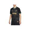 Nike Letter Pattern Round Neck Fitted Straight Cut Pullover Short Sleeve Regular T-Shirt Men Tops Black FZ3199-011