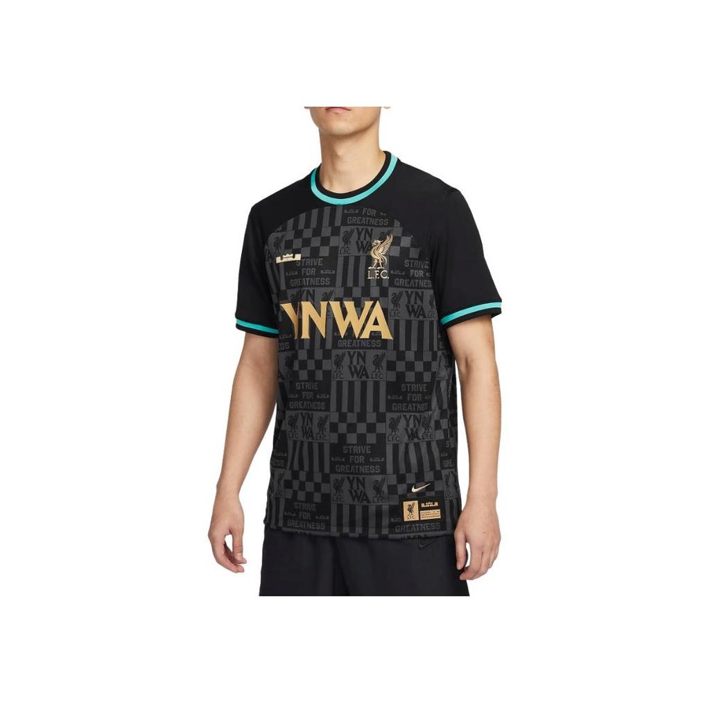 Nike Letter Pattern Round Neck Fitted Straight Cut Pullover Short Sleeve Regular T-Shirt Men Tops Black FZ3199-011