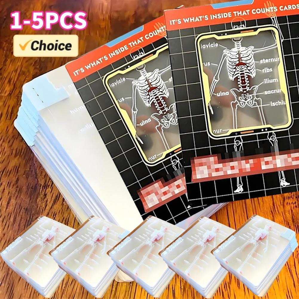 1-5SET Body Deck Playing Cards 3D Interesting Human Anatomy Playing Cards Playing Cards Game Entertainment Party