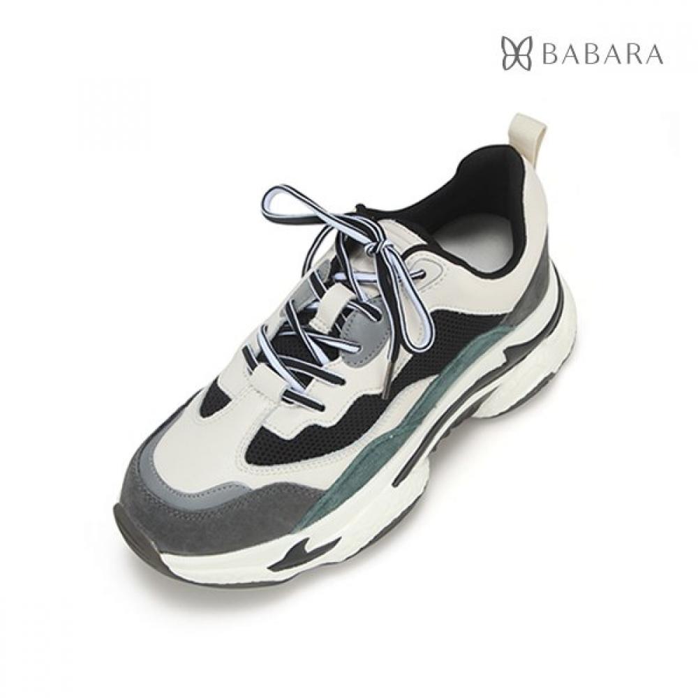 Barbara Leather Ugly Sneakers 5cm 3 Types Bbc613 01.black/225