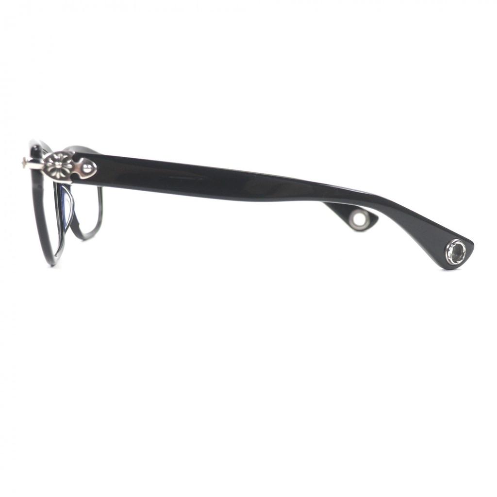Tolle CHROME HEARTS Brille GUT GEFÄDELT schwarzer Kunststoff Herren Gebraucht