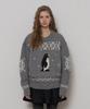 Sseomweeobeoteo Penguin Wool Sweater - Gray
