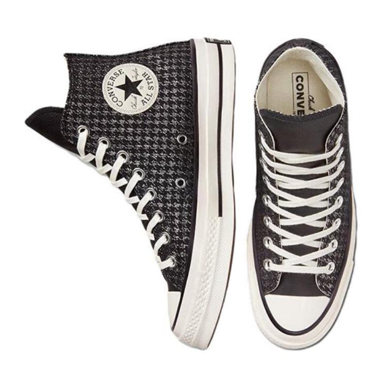 Converse 1970s Trendy Casual High Top Canvas Shoes Women's Black & White
