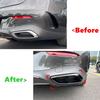 Rear Exhaust Muffler Tail Pipe Decoration Cover Trim For Mercedes-Benz CLE Coupe C236 AMG 2024-2025 Car Accessories