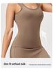European & American Quick-Dry Yoga Vest: Nude Feel, Slimming, Tight-Fit, Square Neck Running Top