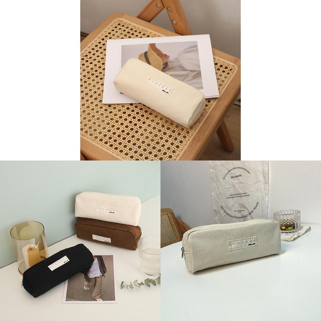 Canvas Pencil Case With Large Capacity For Students And Teens