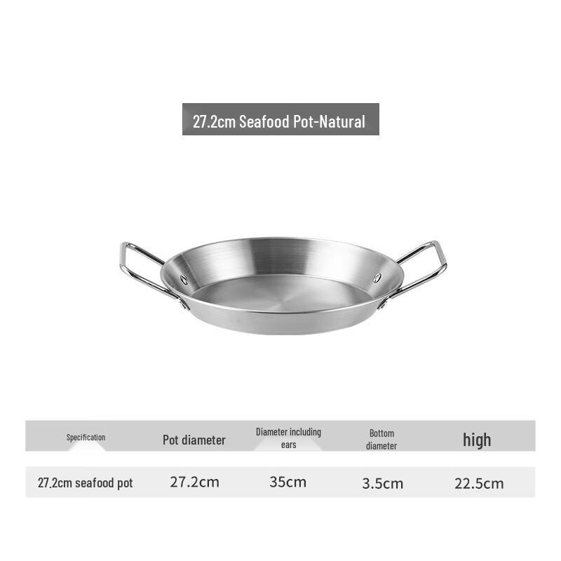 Stainless Steel Double-Handle Serving Platter