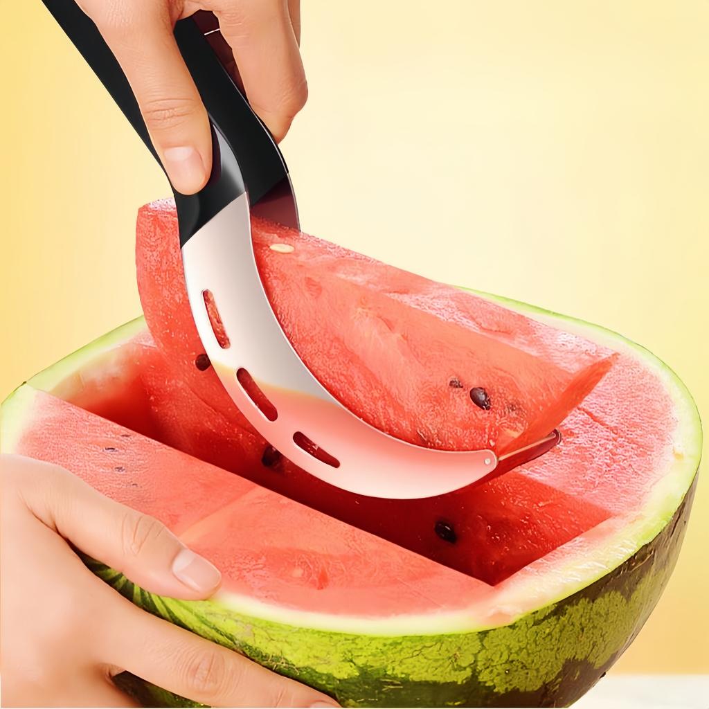 Stainless Steel ABS Watermelon Slicer, a Multifunctional for Conveniently Cutting Large Fruits And Vegetables