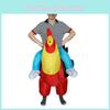 Costum haios gonflabil de cocoș găină mărime adult pentru distracție maximă