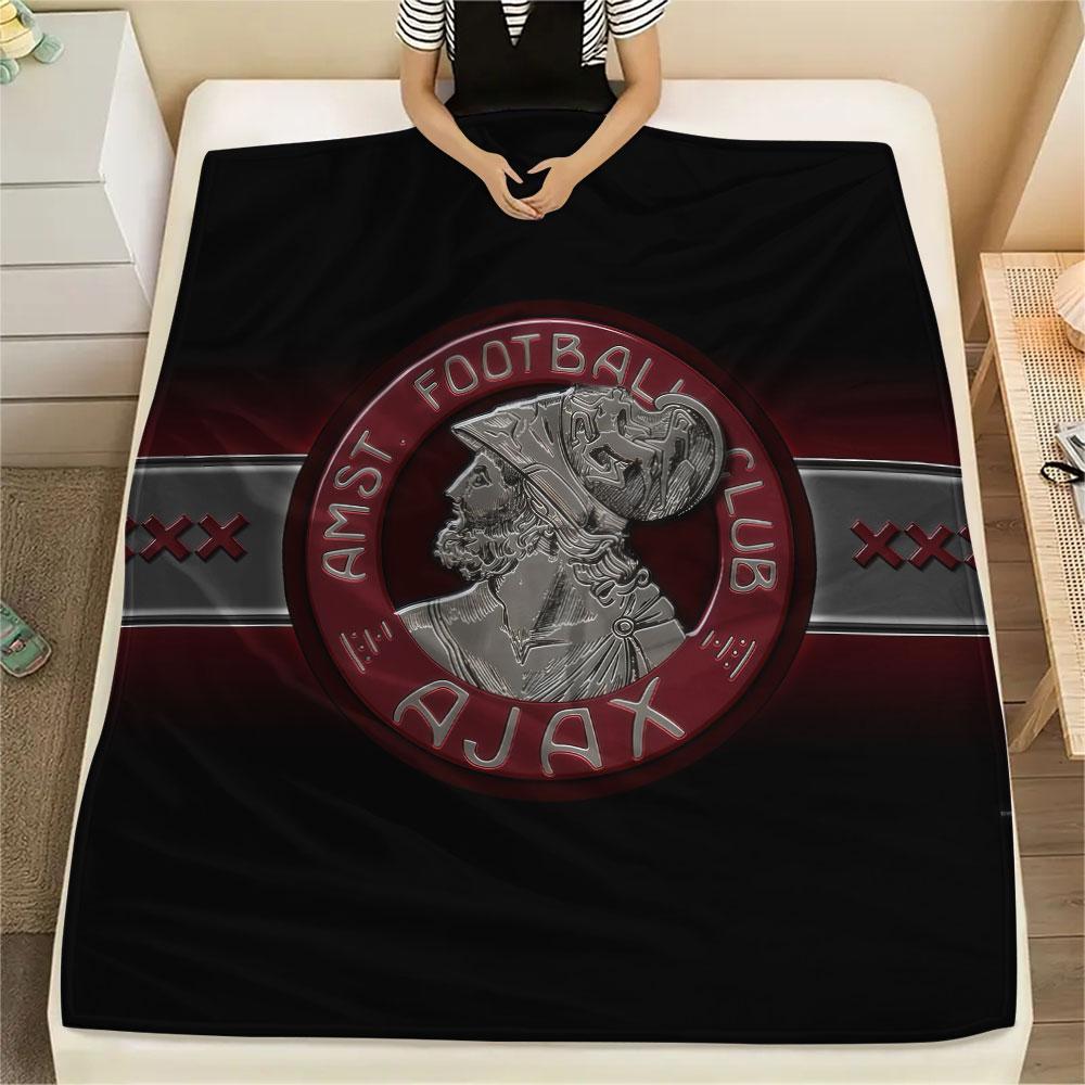 1PC AFC Ajax Patterned Flannel Blanket Suitable For All Seasons for Home Decor Warmth and Comfort Gifts Holiday Present