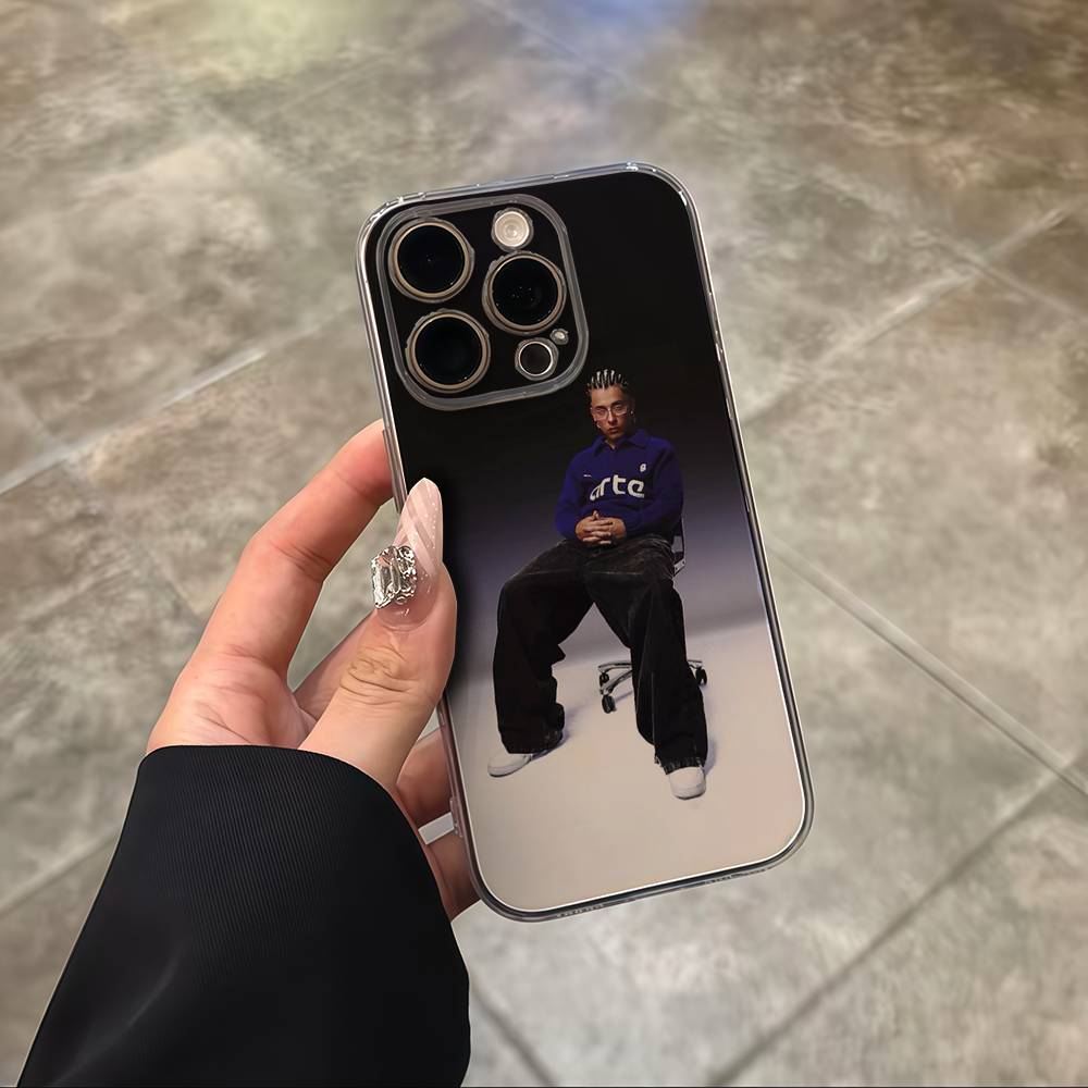 Singer Trueno Clear Silicone Soft TPU Phone Case For iphone 17 16 15 14 Plus 13 12 Mini 11 Pro Max Shell Capa iPhone 12 mini