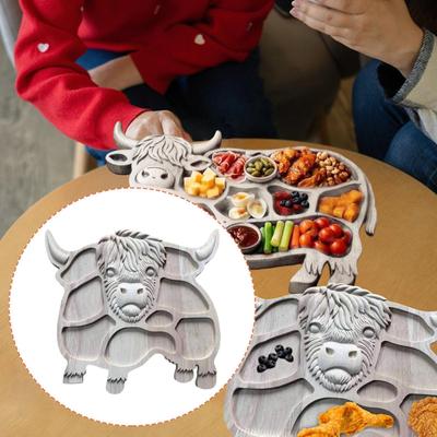Charcuterie Board Cheese Snack Plate Food Dish for Coffee Dessert Fruit Snacks